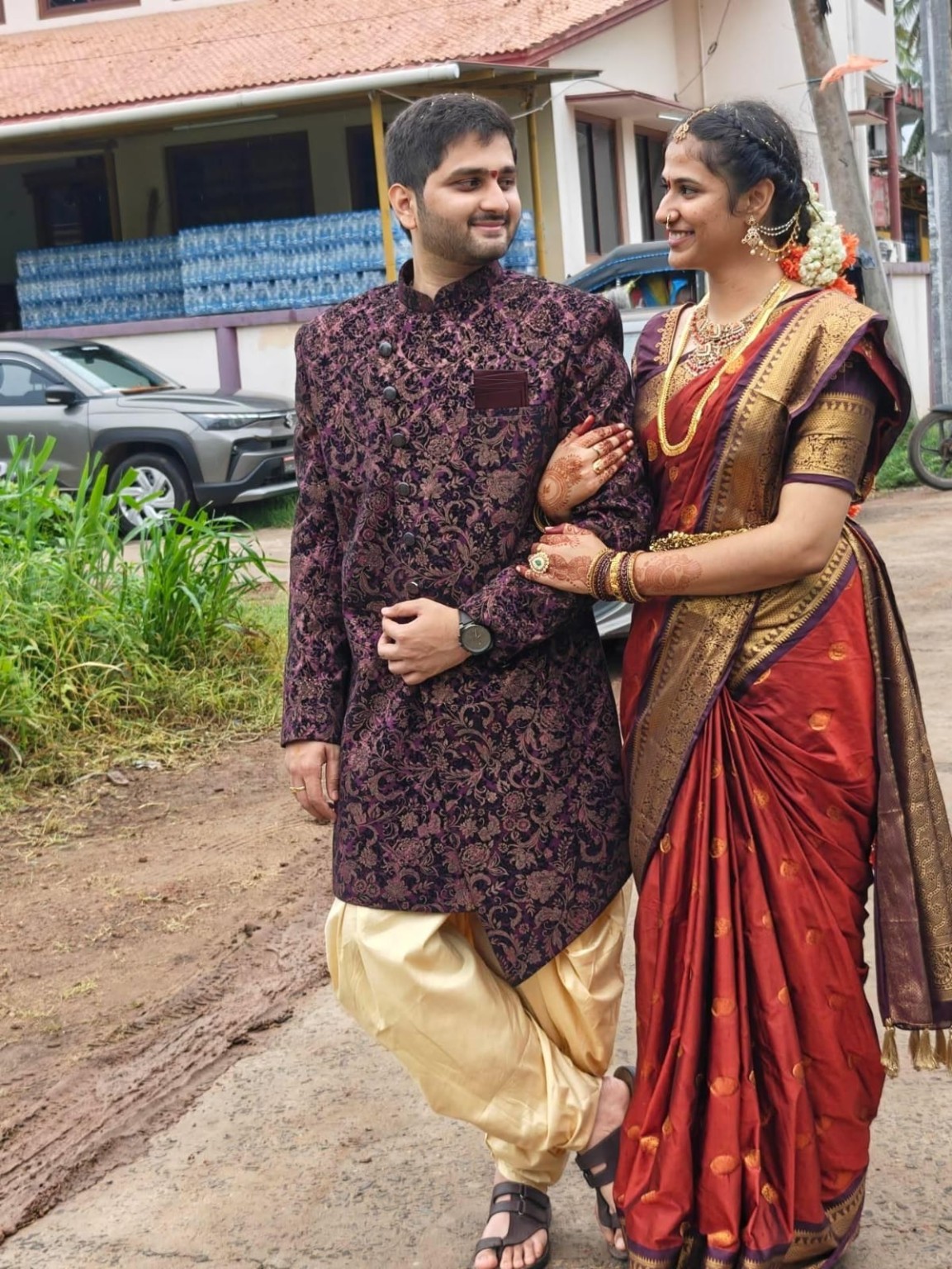 Outdoor couple portrait