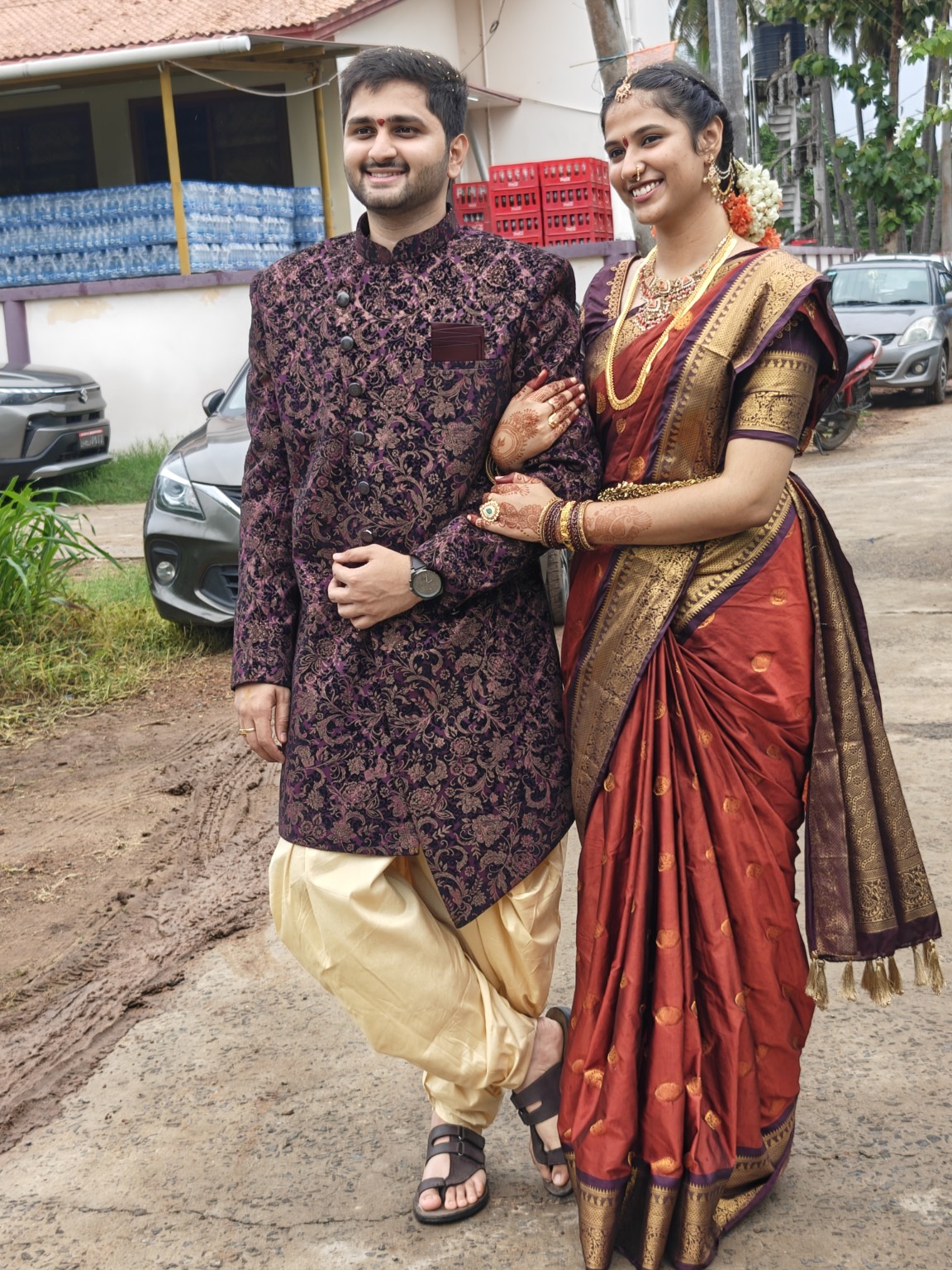 Traditional couple portrait