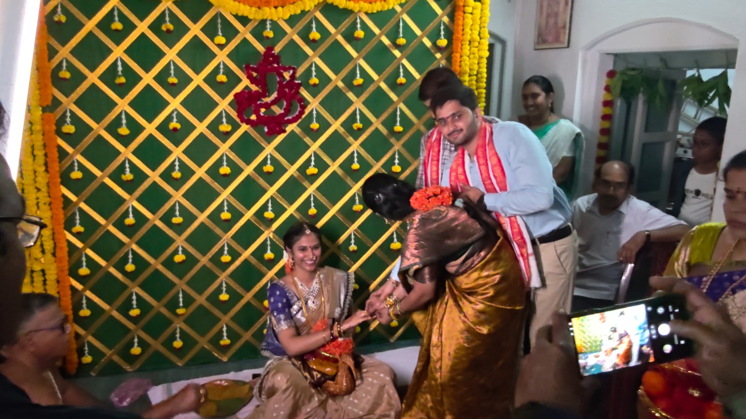 Couple together in traditional clothes